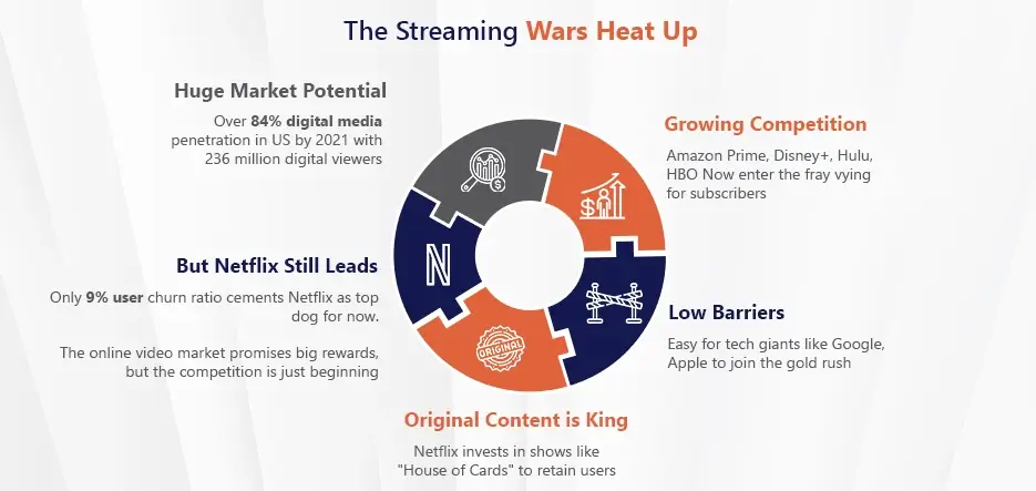 Market for Streaming Video Online and the Competition of Netflix