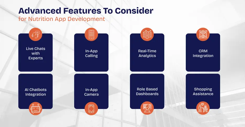Advanced Features To Consider for Nutrition App Development